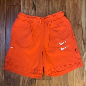 Nike Men’s Orange Sweat Shorts M Medium EUC